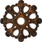 Ekena Millwork Angel Ceiling Medallion (Fits Canopies up to 4 3/8"), Hand-Painted Rust, 20 7/8"OD x 3 5/8"ID x 1"P CM20ANRUS - alternate 1